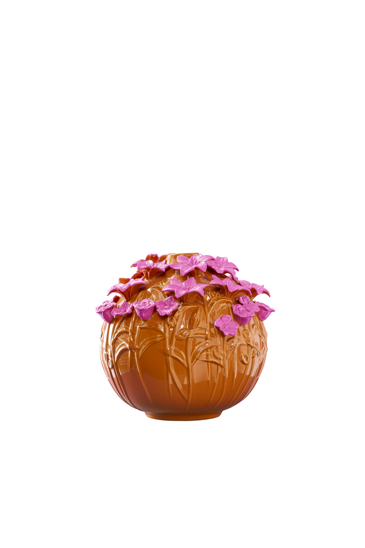 Verano Vase, orange/rosa Steinzeug, 34 x 29,5 cm