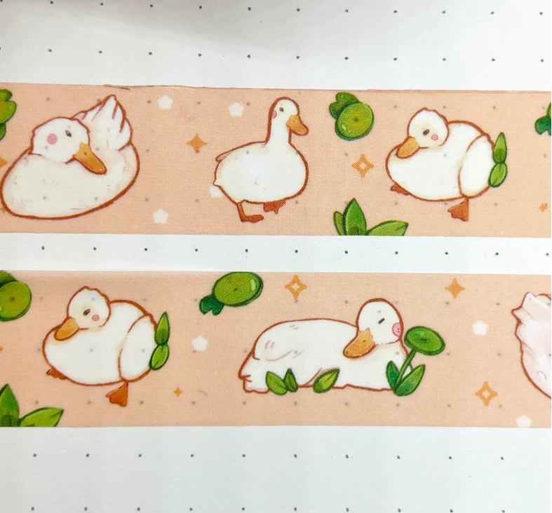 ruban washi canard pile of ducks bubblesartcraft