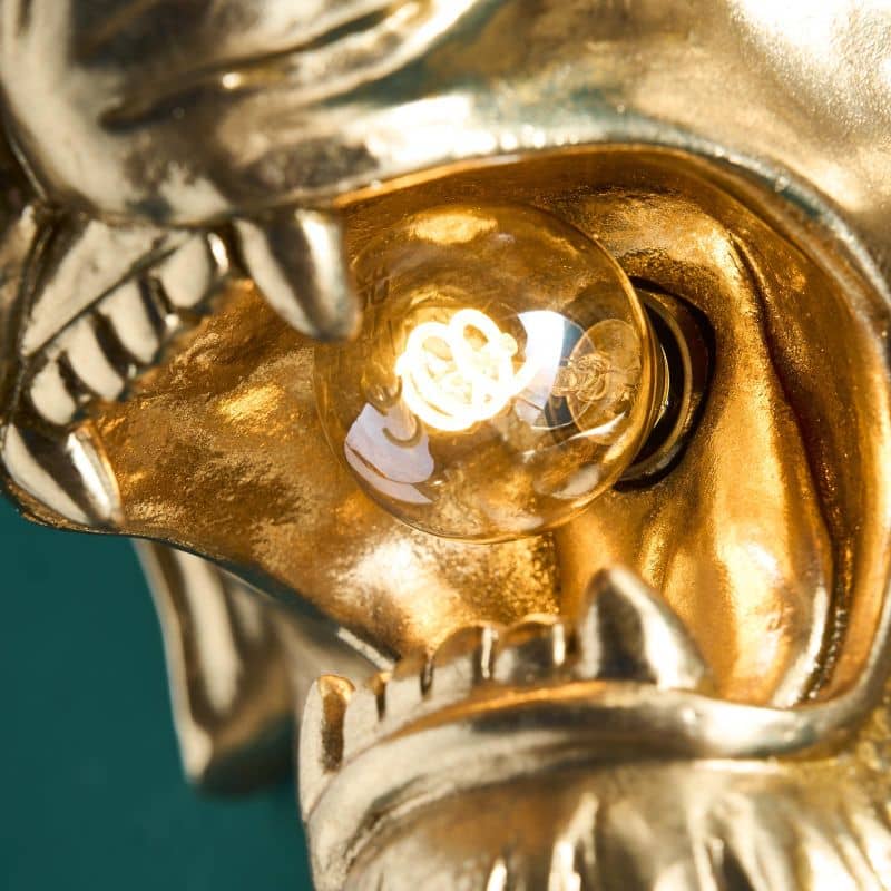 Wandleuchte „König Löwe“, Gold, 47 x 41 x 24,5 cm