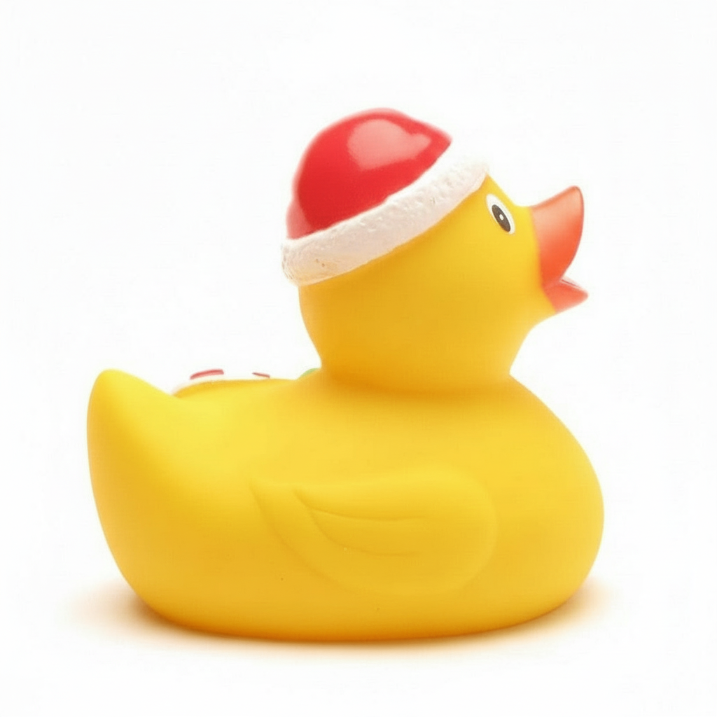 Canard Noël avec canne à sucre