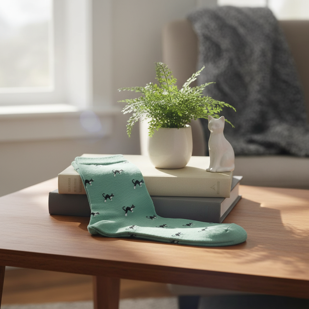 Chaussettes Chat Noir