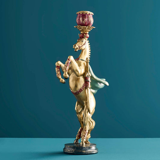 Chandelier Cheval de Cirque, Or, 17,5 x 9,5 x 36,5 cm
