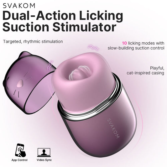 SVAKOM - Klitty Clitoral Stimulator - Dusty Lavender