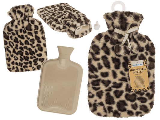 Bouillotte avec housse en Peluche Léopard – vue 2