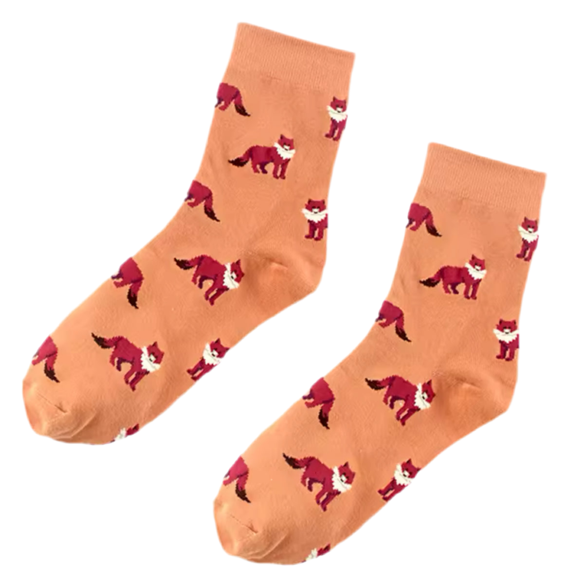 chaussettes oranges renards mrcol