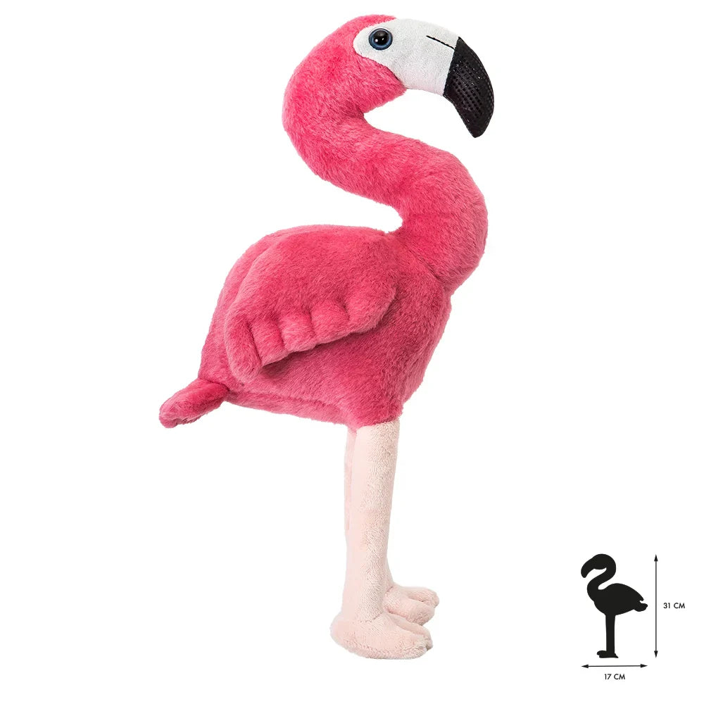 peluche flamant rose wild planet K8185 5600991981859
