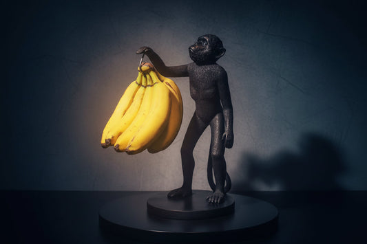 Porte Bananes Singe Noir