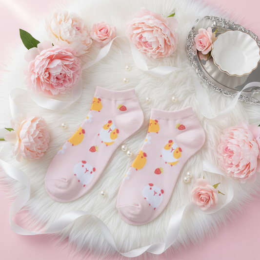 Strawberry Guinea Pig Socks