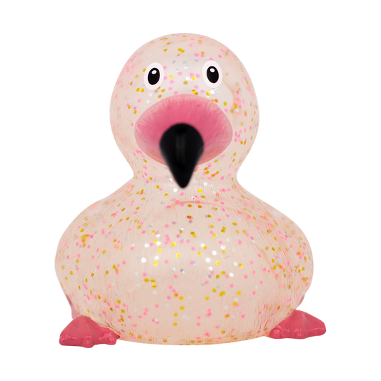 Glitrende Pink Flamingo Duck