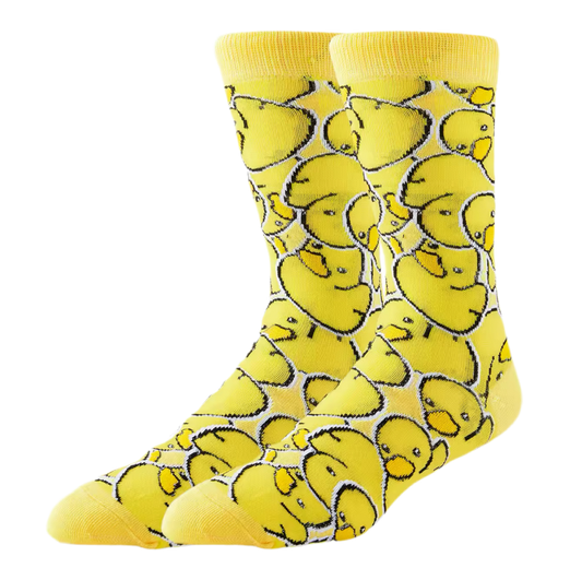 chaussettes jaunes canards jaunes mr colvert