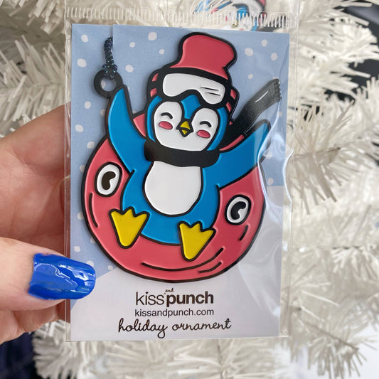 Décoration à suspendre Pingouin au Ski