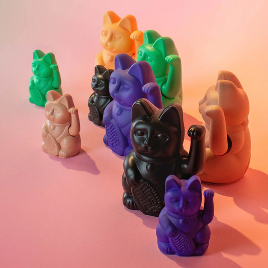 Mini Chat Chanceux Rose - le Chat Chanceux