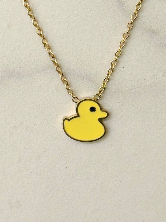 Yellow Duck Necklace