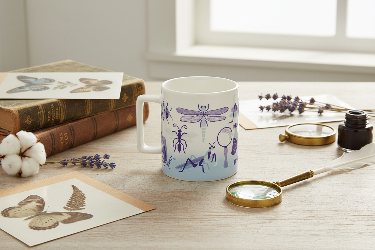 Mug Insectes rétro (350 ml)