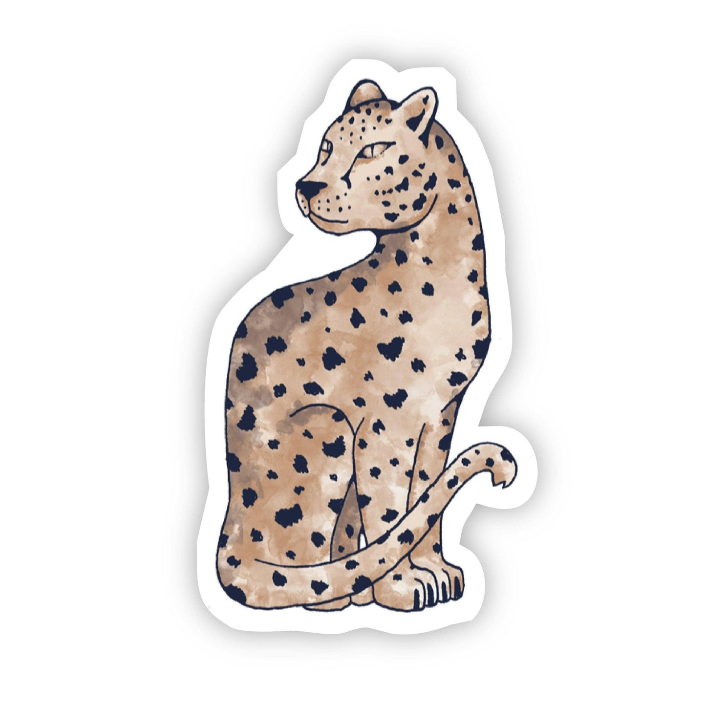Aquarell Leopard Sticker