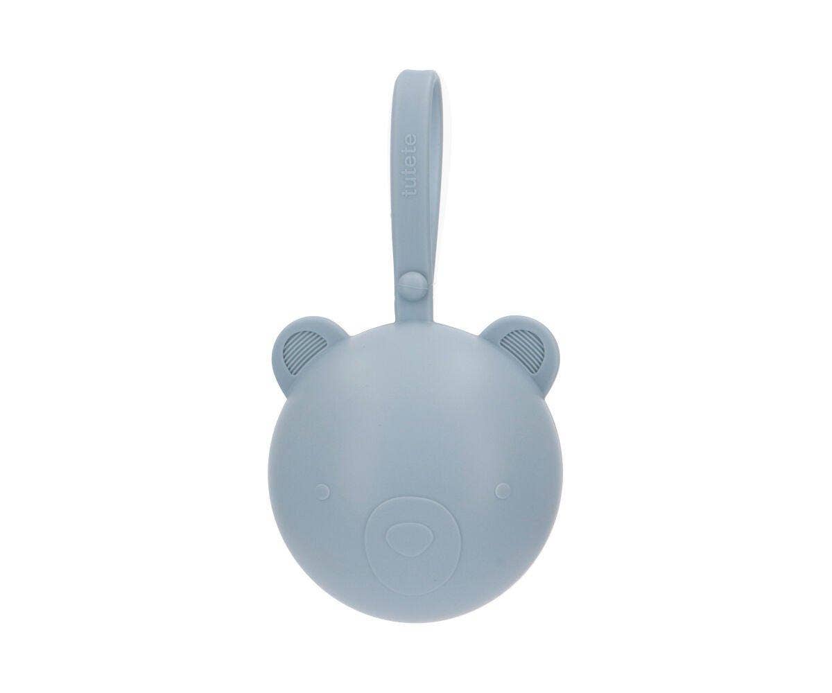 Porte-sucette en silicone Ours océan