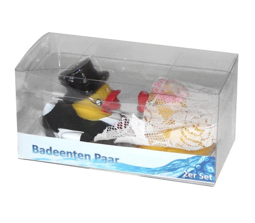 Lot de 2 tasses et Canards de bain Mr. & Mrs.