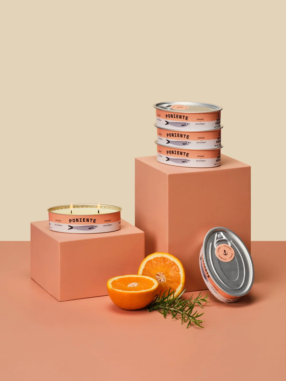 bougie parfumee orange et romarin