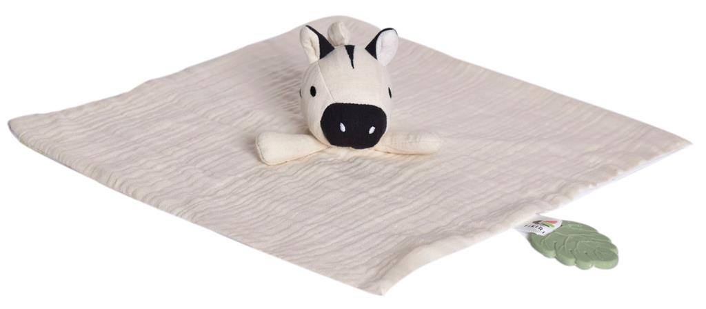 doudou zebre avec support de dentition tikiri