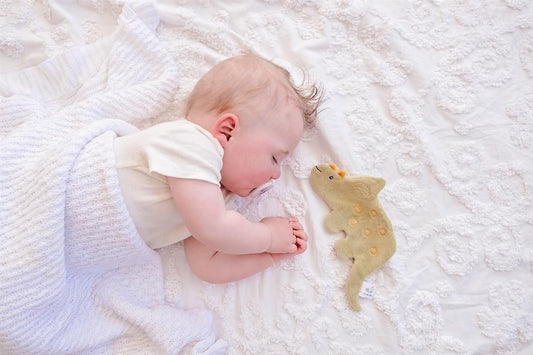 jouet a froisser doudou dinausore triceratops tikiri