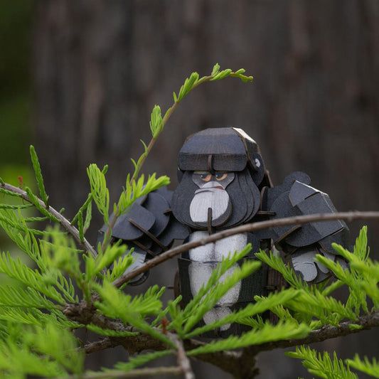 Puzzle 3D Construction - Gorille