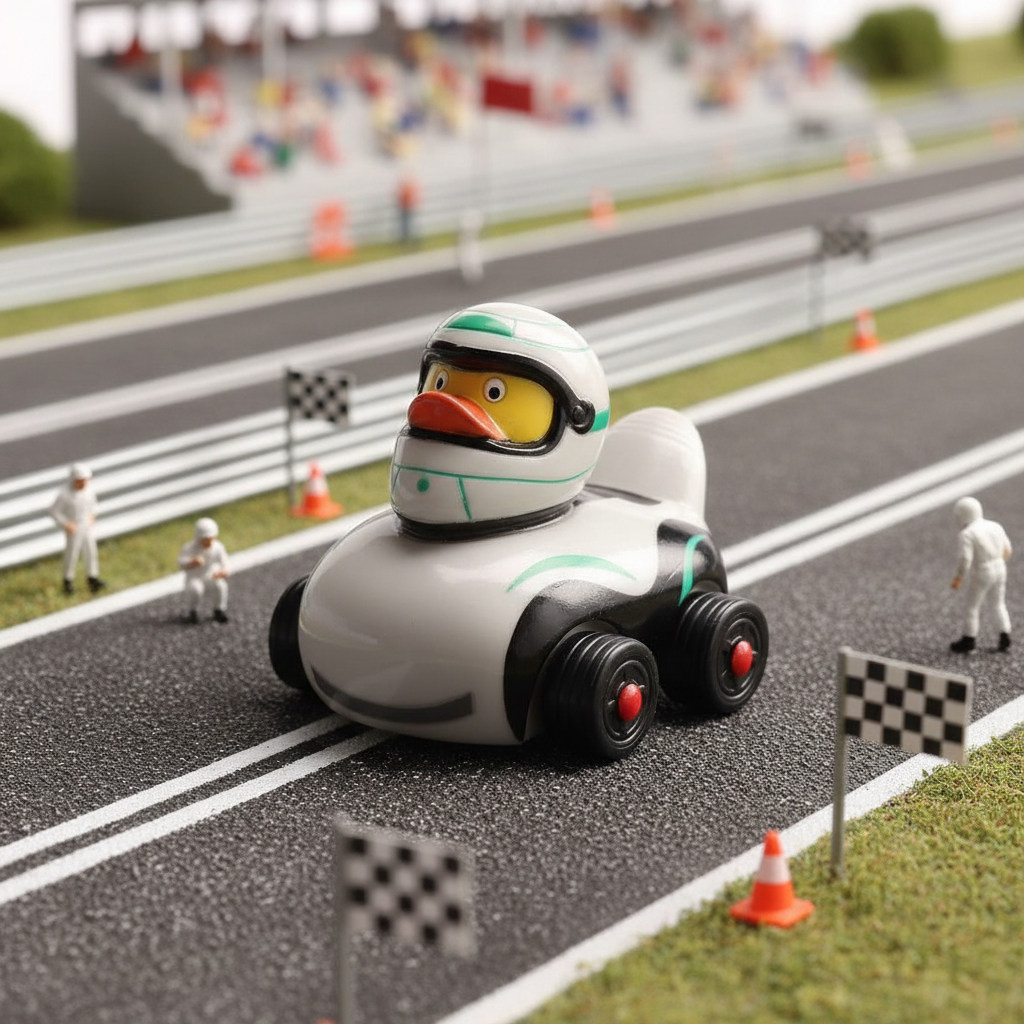 Formel-1-Ente – Silber