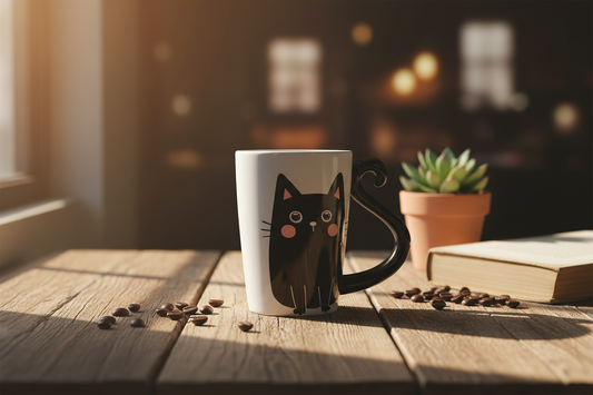 Tasse Schwarze Katze
