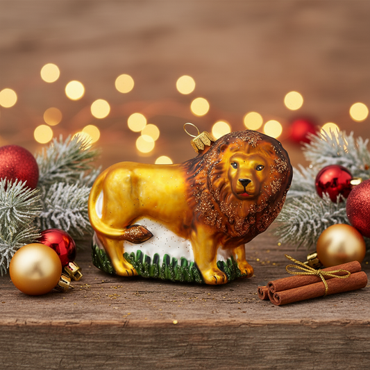 Boule de Noël Lion