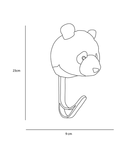 Patère Peluche Panda