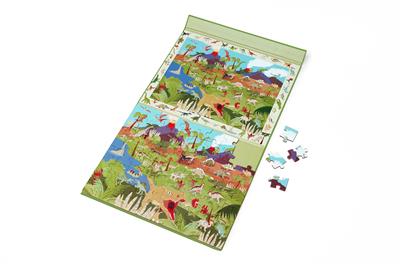2 en 1 puzzle magnetique jeu de recherche discovery dinosaure scratch 6181231 5414561812319