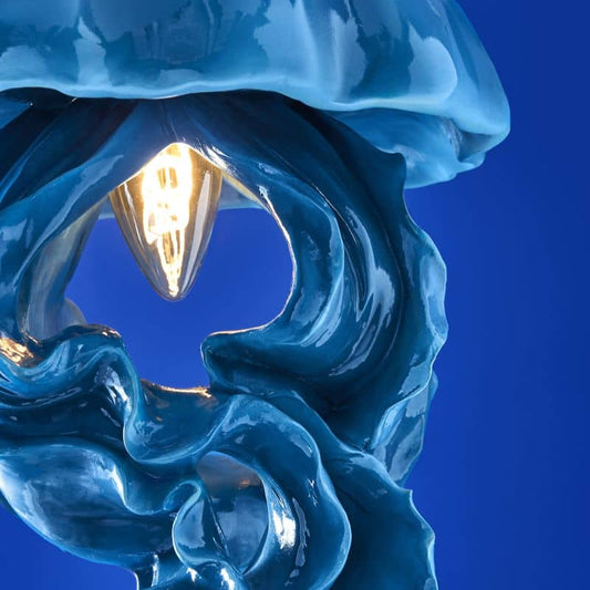 Plafonnier Méduse Ava, Bleu