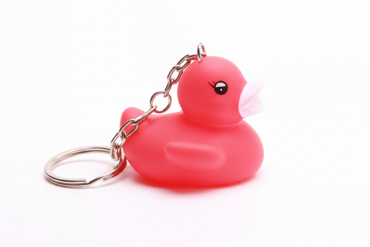 Porte-clés Canard Rouge