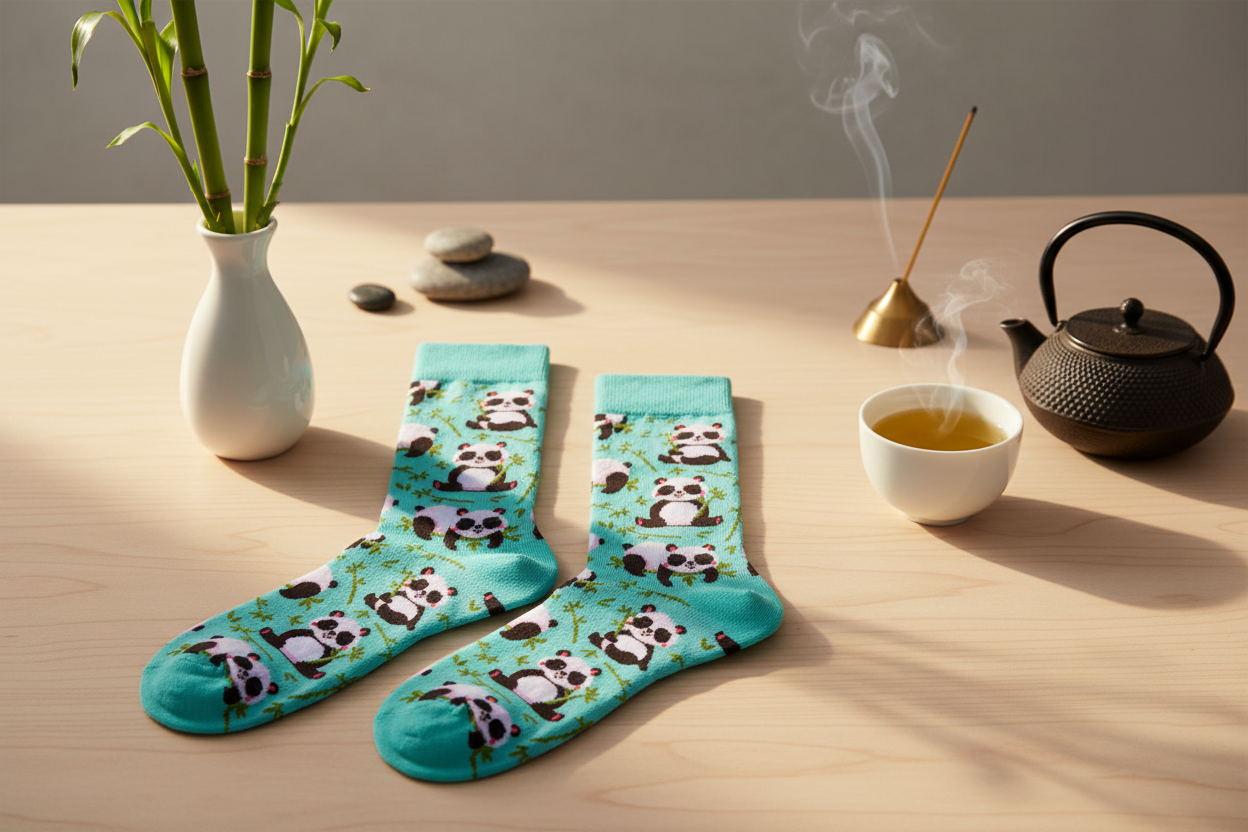 Niedliche Panda-Socken