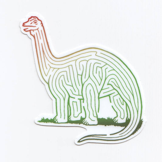 Dinosaurier-Labyrinth Sticker