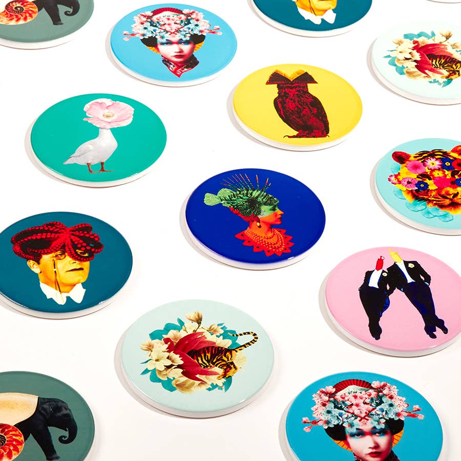 4 db Diva kerámia alátét készlet