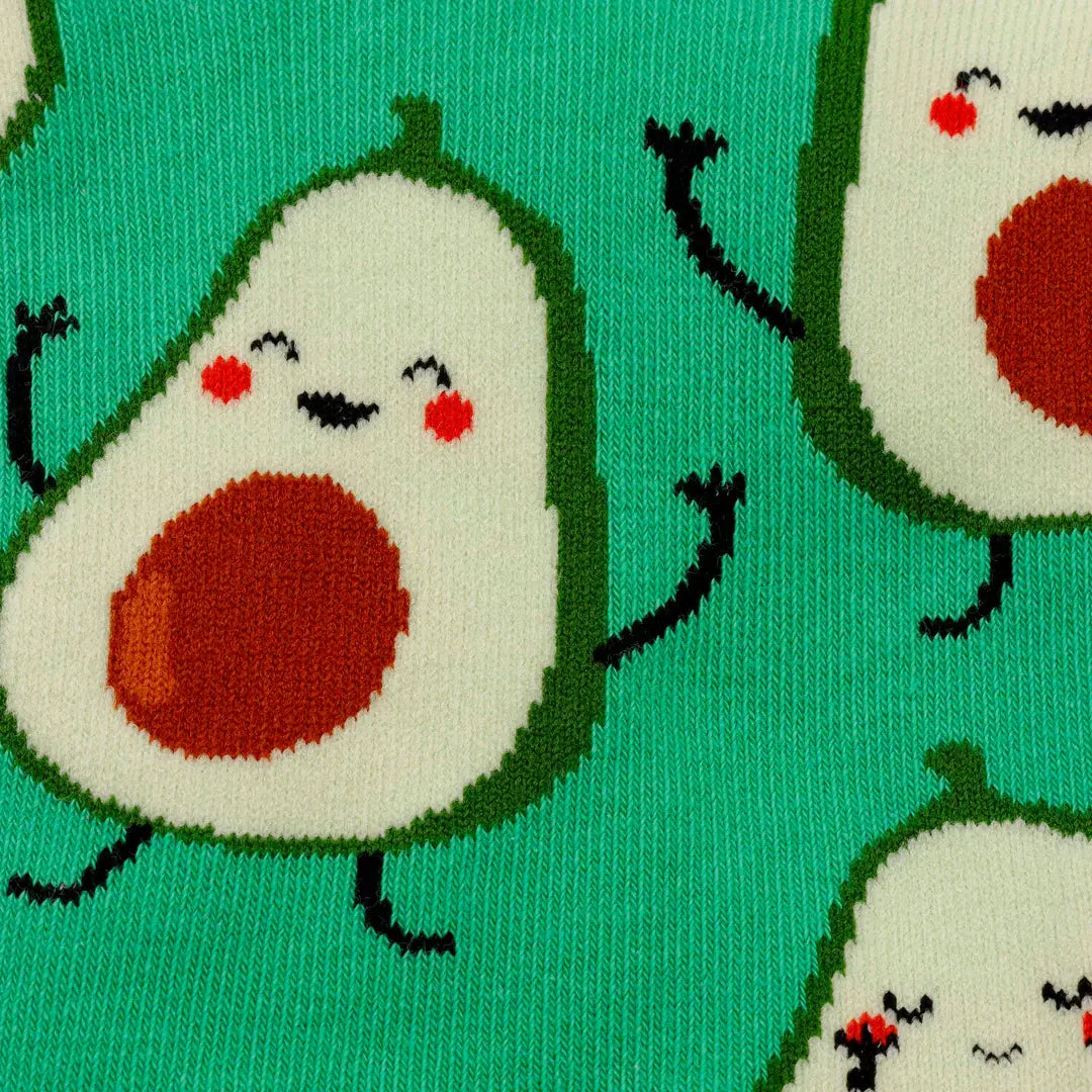 Fröhliche Avocado-Socken