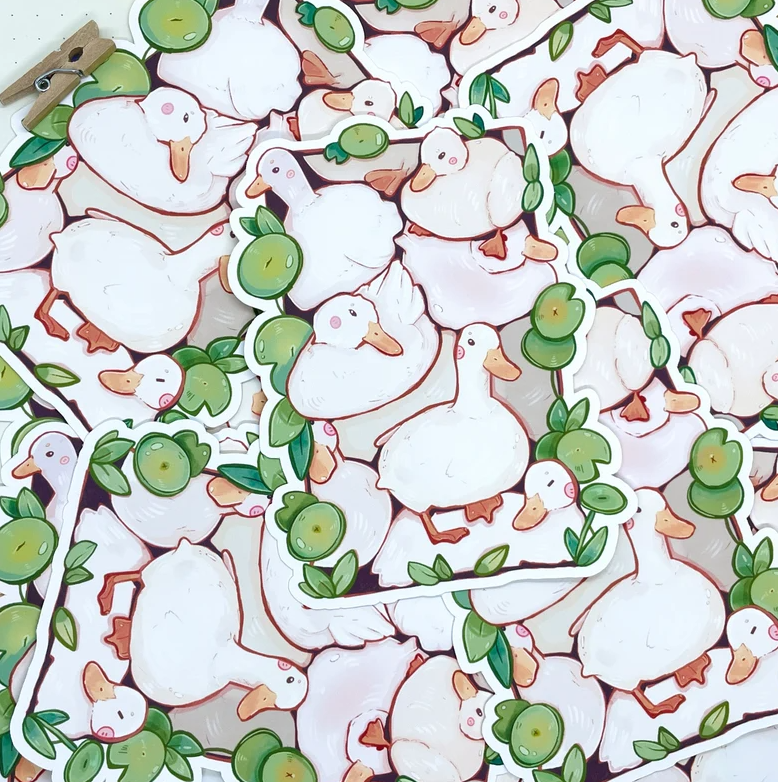 autocollant pile de canards bubblesartcraft