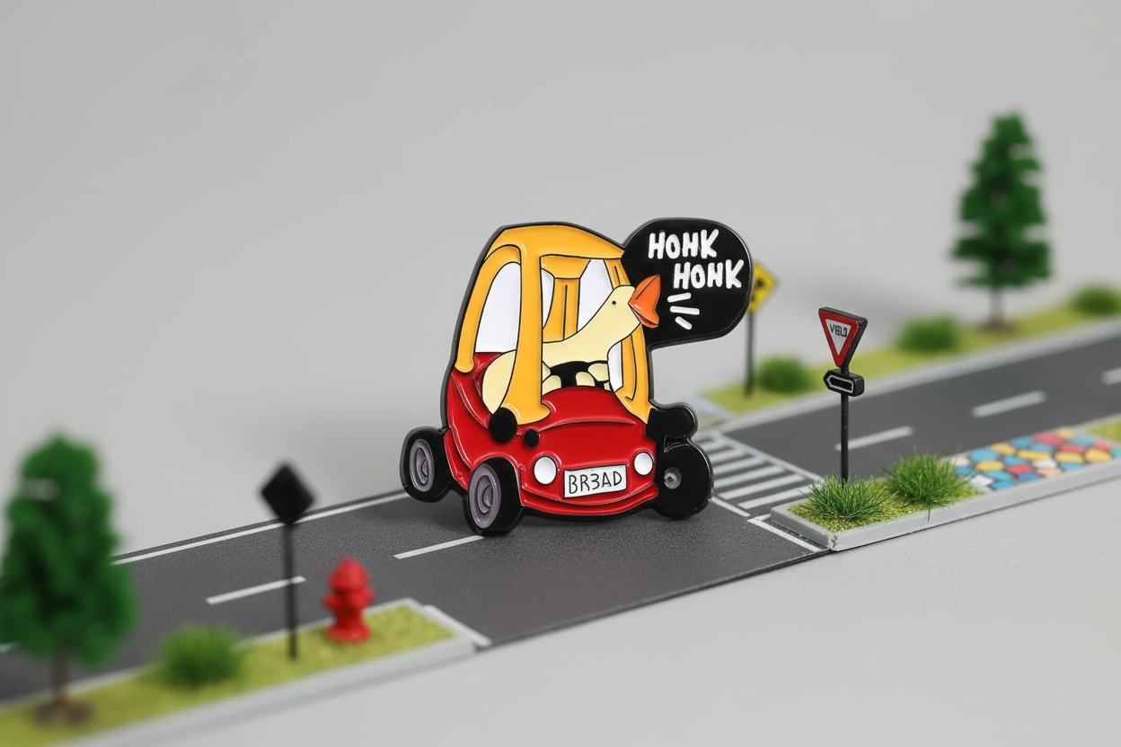 Pin Goose i bilen "Honk Honk"