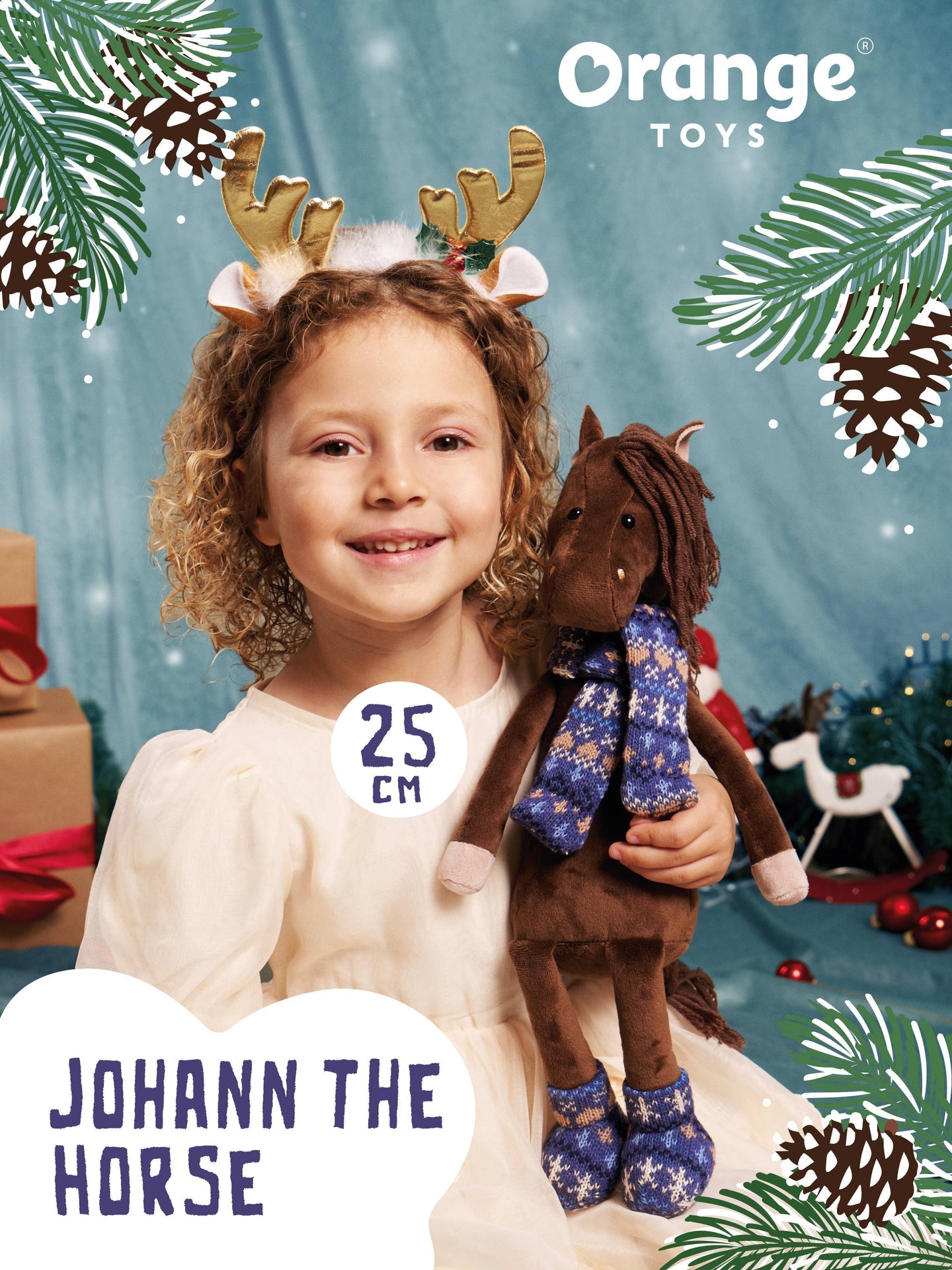 Peluche Johann le Cheval - 25cm - 0+
