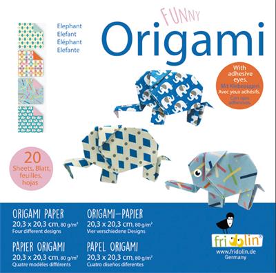 funny origami elephant fridolin 7211336 4031172113362
