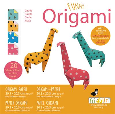 funny origami giraffe fridolin 7211338 4031172113386