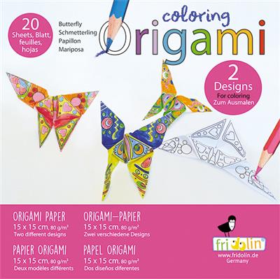 coloring origami papillon fridolin 7211384 4031172113843