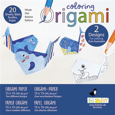 coloring origami baleine fridolin 7211388 4031172113881