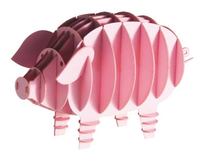 3d paper model cochon fridolin 7211618 4031172116189