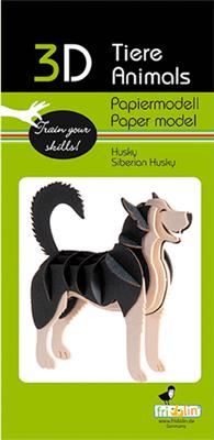 Modèle En Papier 3D - Husky