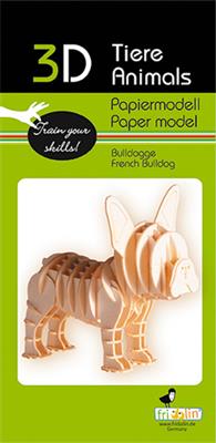 Modèle En Papier 3D - Bulldog