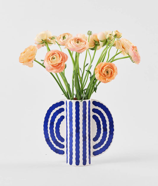 Vase « Petit papillon » - Bleu