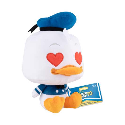 donald duck with heart eyes plush funko