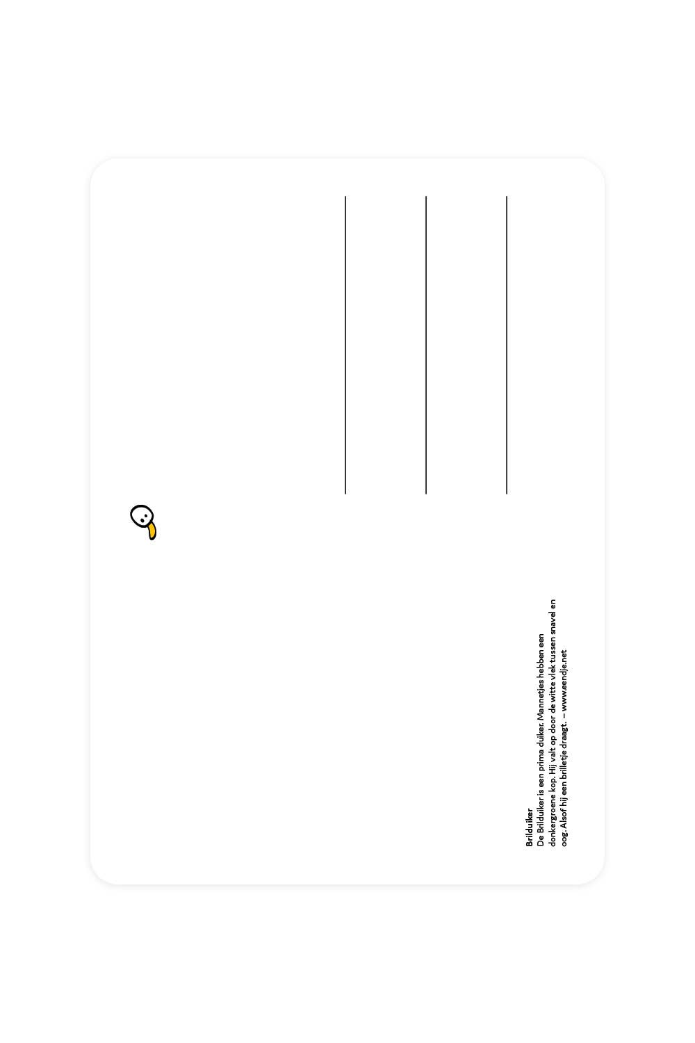 Carte postale avec Eyeglass Diver