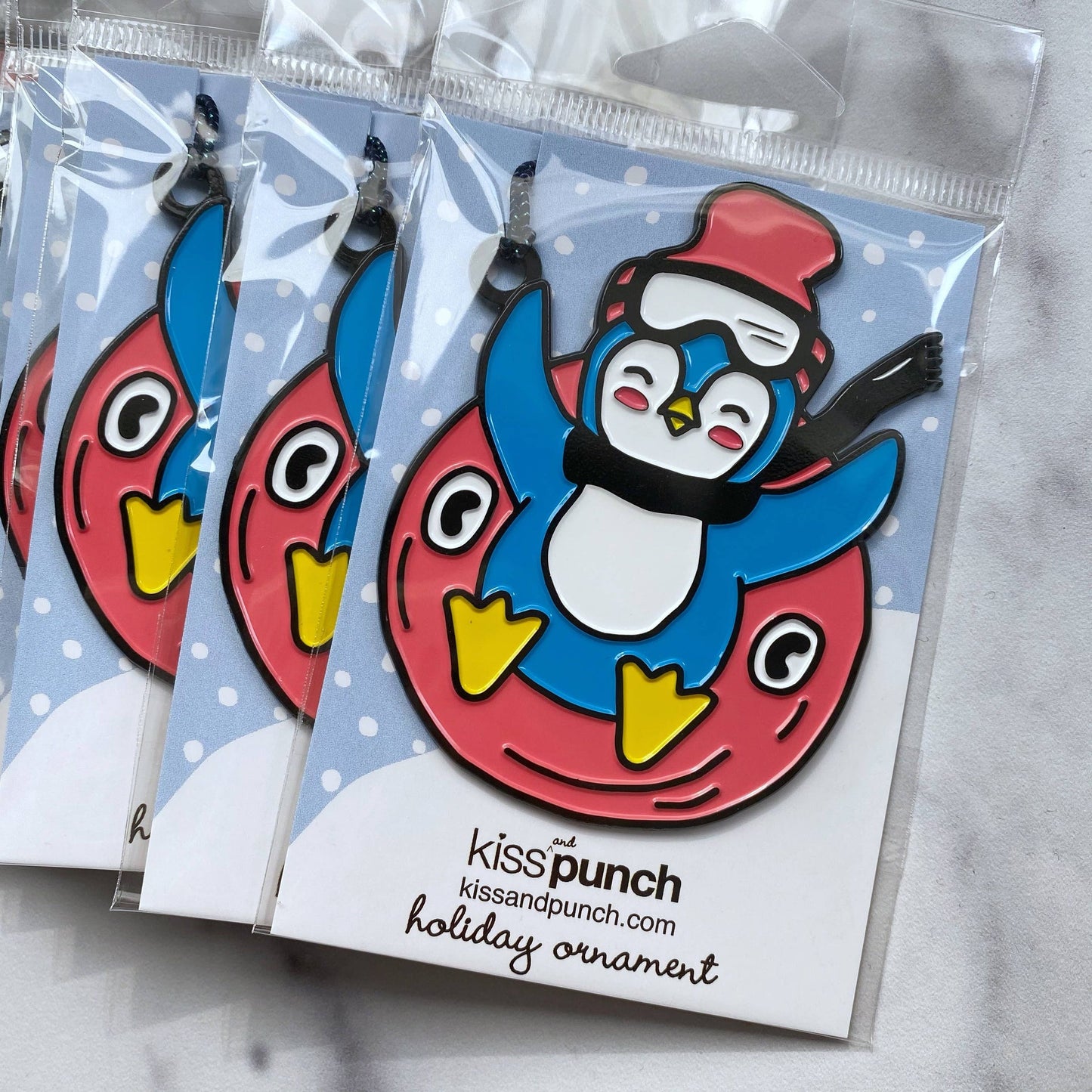 Décoration à suspendre Pingouin au Ski